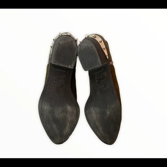 Circus Sam Edelman Holt Ankle Bootie Green Suede - Picture 6 of 6